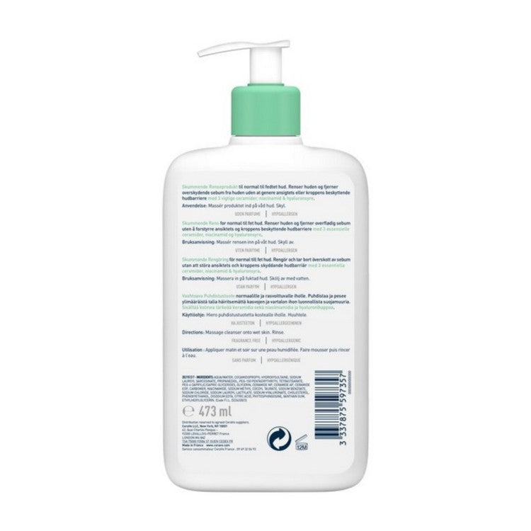 CeraVe Foaming Cleanser 473ml – Normal to Oily Skin