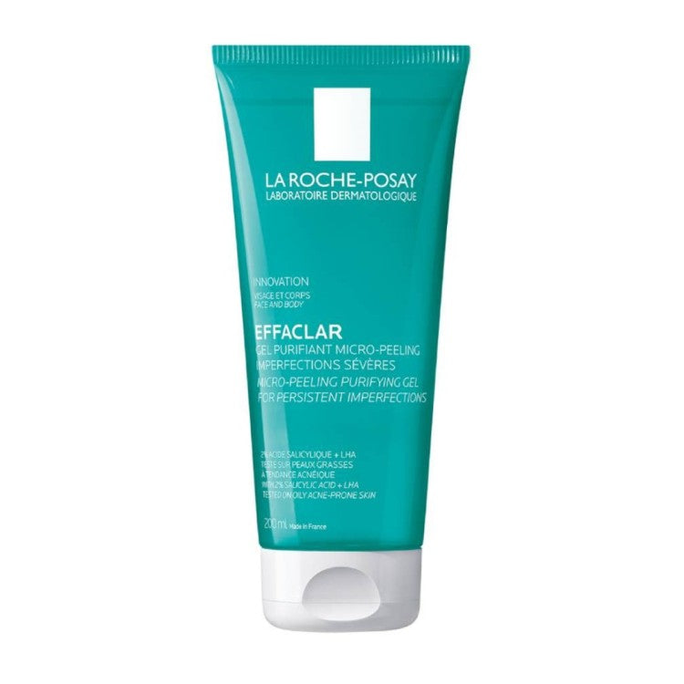 La Roche-Posay Effaclar Micro-Peeling Gel 200ml – Purifying Cleanser