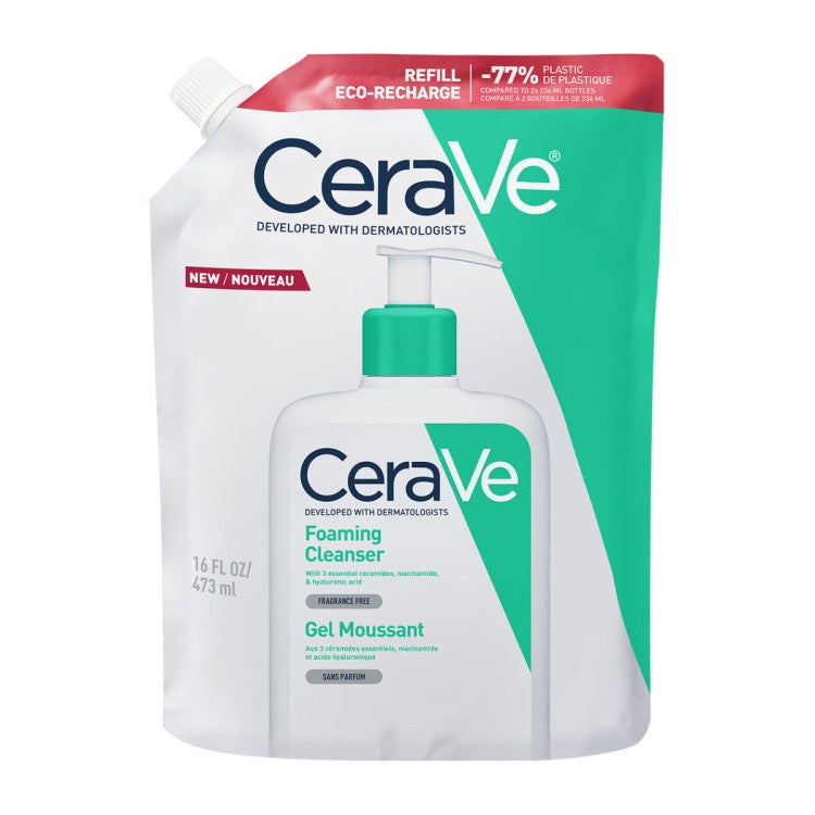 CeraVe Foaming Cleanser 473ml Refill – Normal to Oily Skin