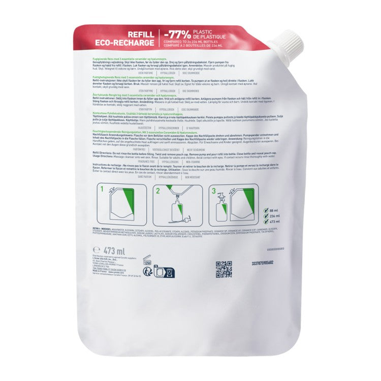 CeraVe Hydrating Cleanser 473ml Refill – Face & Body