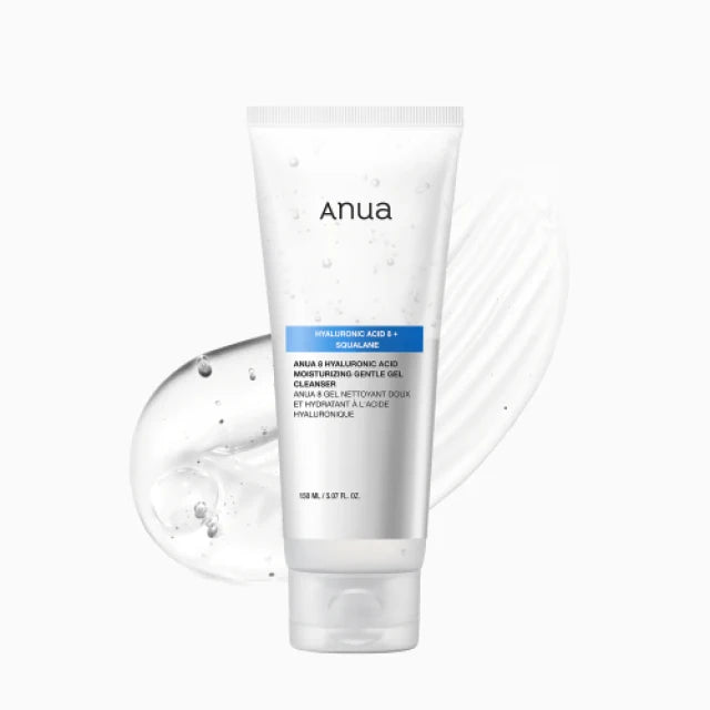 Anua – 8 Hyaluronic Acid + Squalane Gel Cleanser (150ml)