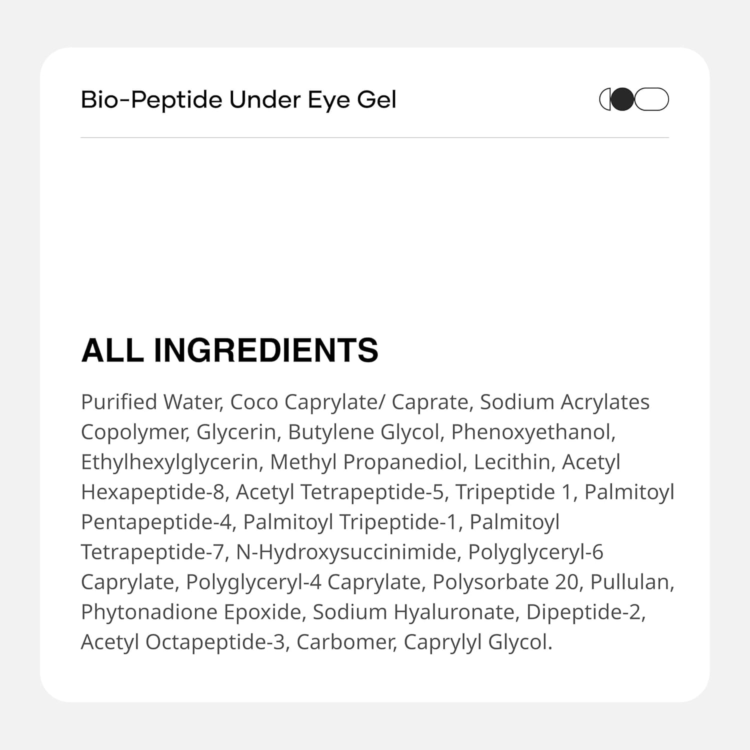 PeptiGlow Under-Eye Gel