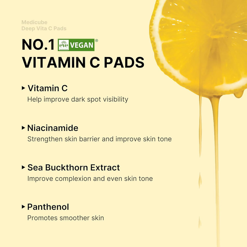 Medicube Deep Vita C Facial Pads (70 Sheets)