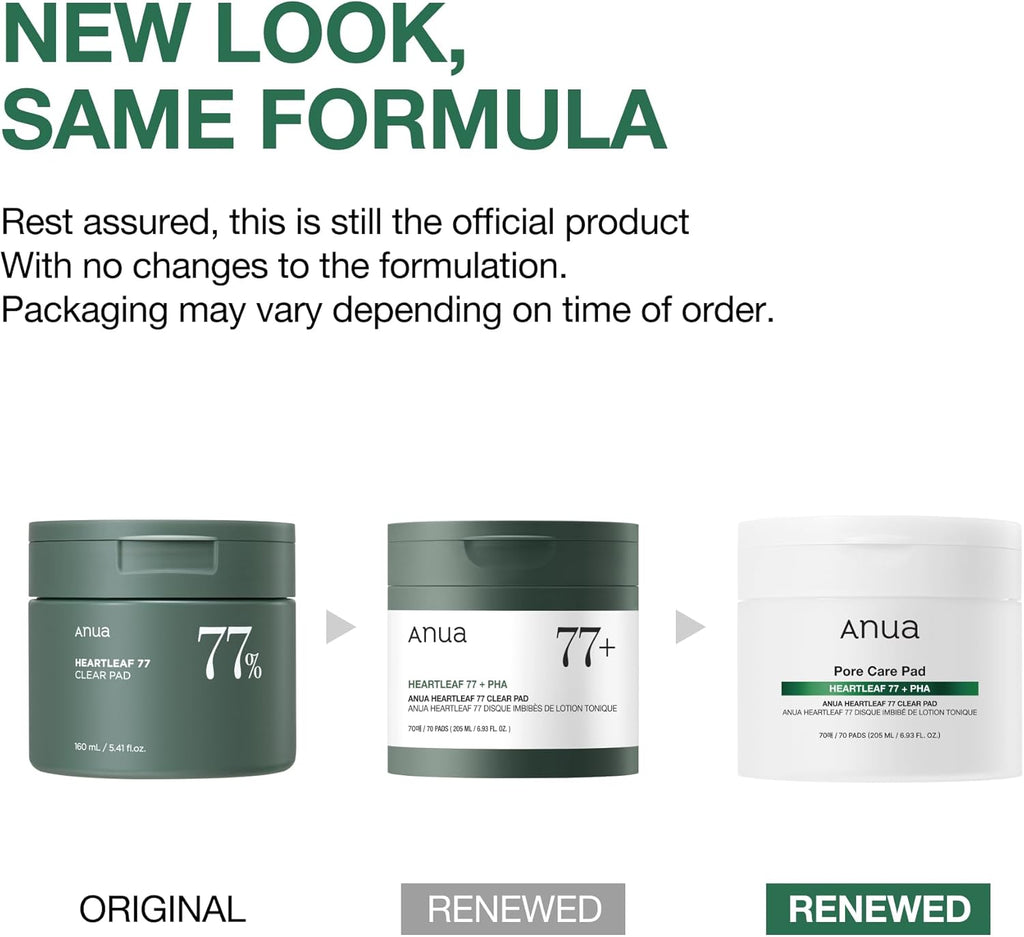 ANUA Heartleaf 77 Clear Pads – 70 Sheets