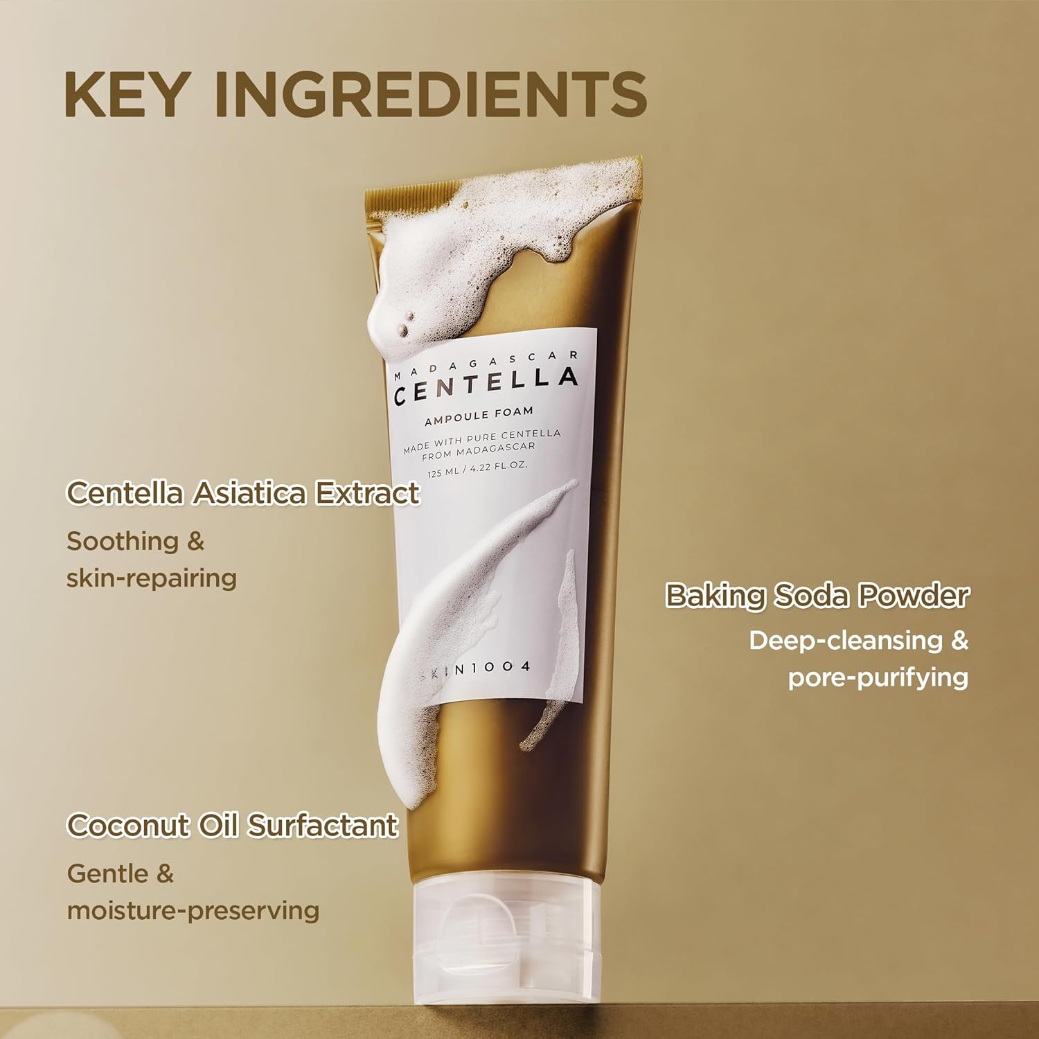 Madagascar Centella Ampoule Foam Cleanser – 125ml