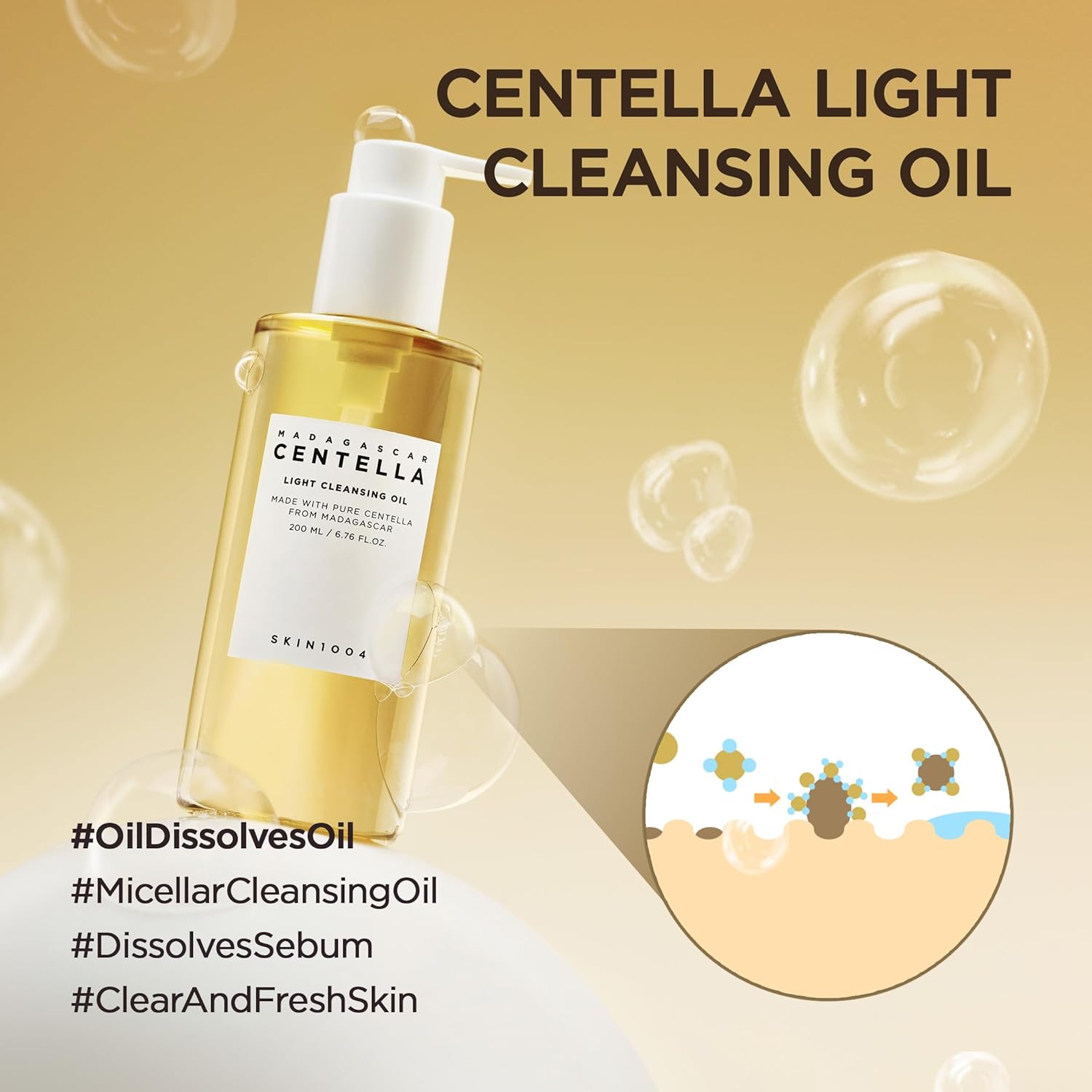 Madagascar Centella Light Cleansing Oil – 200ml