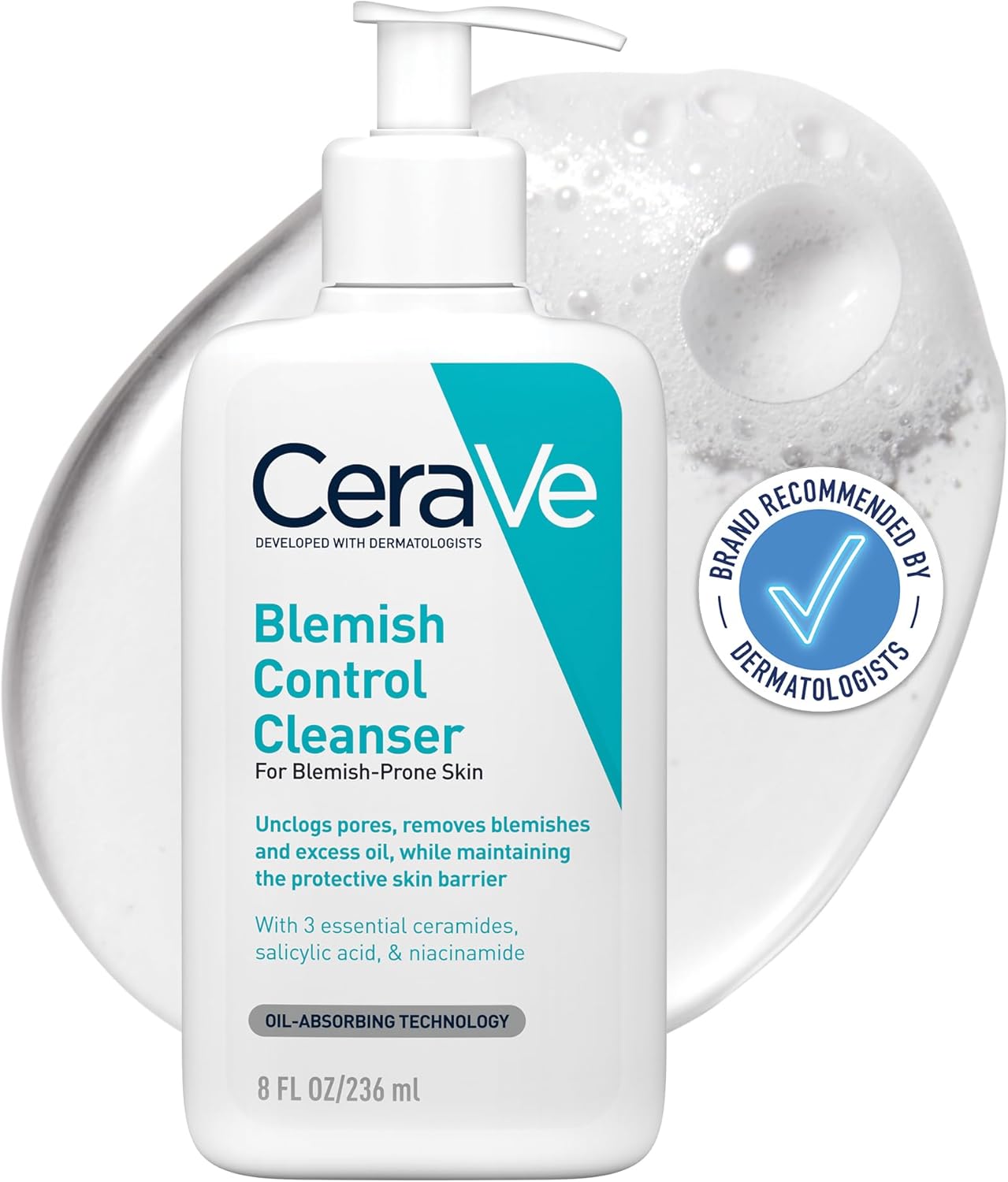 CeraVe Foaming Cleanser for Oily & Uneven Skin – 236ml