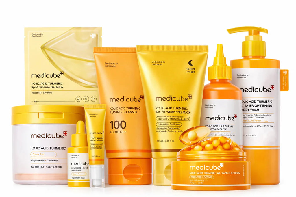 Medicube Kojic Acid Turmeric skincare collection