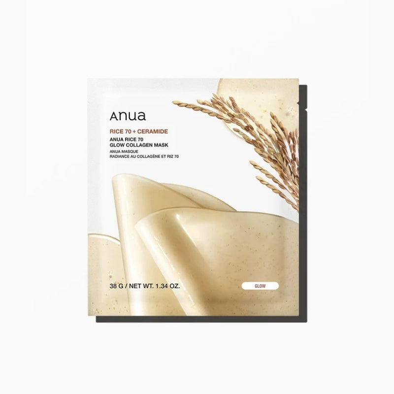 Anua Rice 70 Glow Collagen Mask