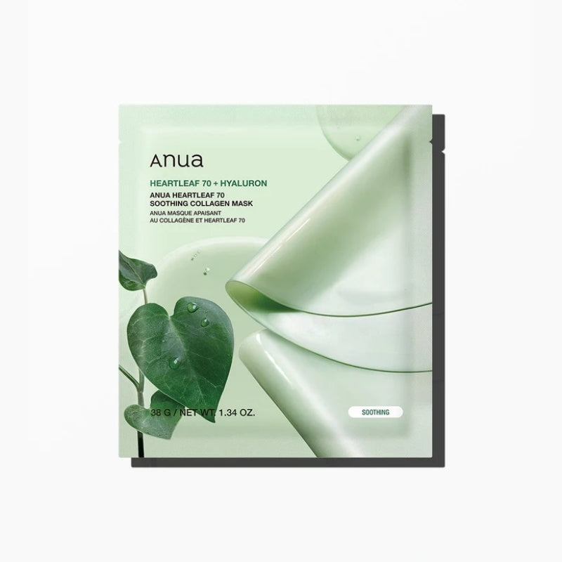 Anua – Heartleaf 70 Soothing Collagen Mask