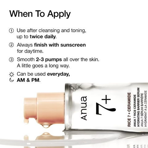 Anua – 7 Rice Ceramide Hydrating Barrier Serum (50ml)