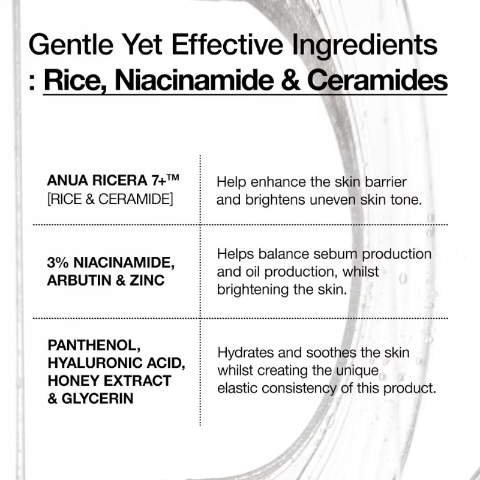 Anua – 7 Rice Ceramide Hydrating Barrier Serum (50ml)