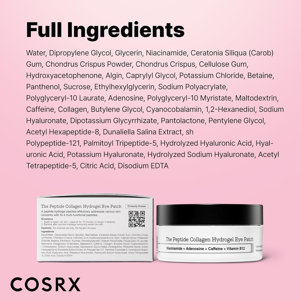 COSRX The Peptide Collagen Hydrogel Eye Patch (60 Patches)