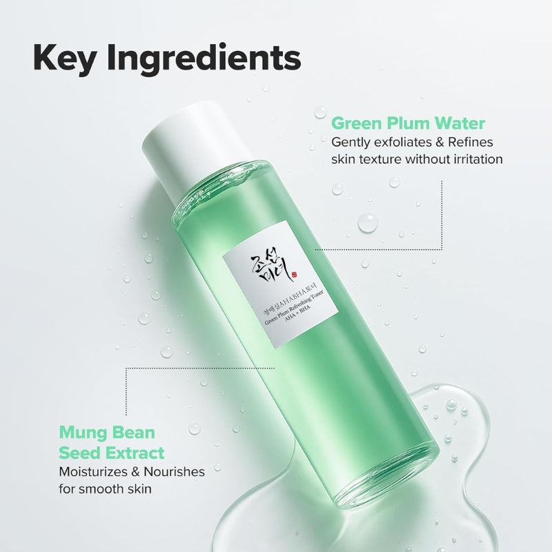 Beauty of Joseon Green Plum Refreshing Toner – AHA + BHA 150ml