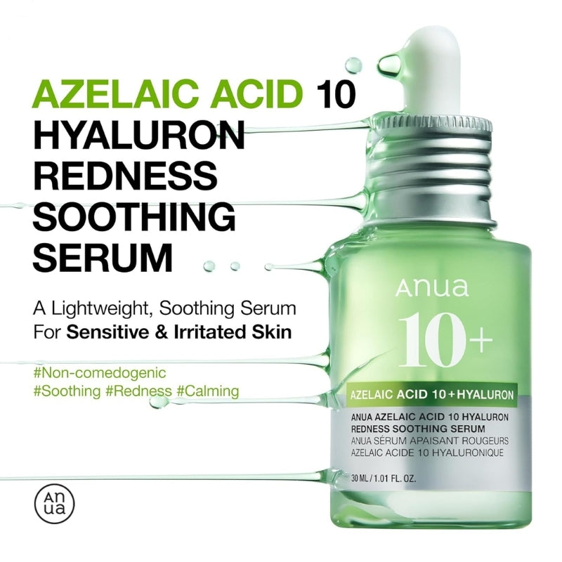 Anua – Azelaic Acid 10 Hyaluron Redness Soothing Serum