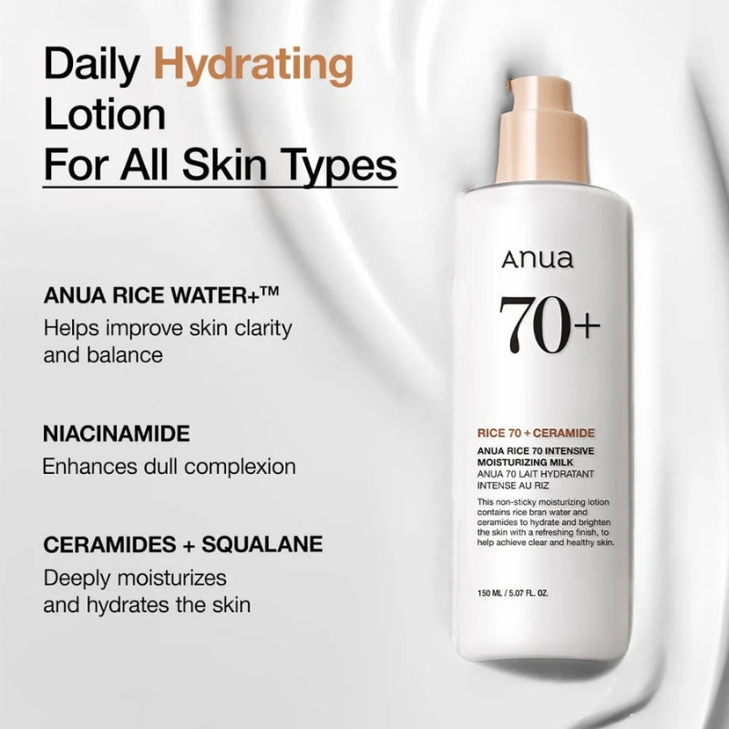 Anua  - Rice 70 Intensive Moisturizing Milk 150ml