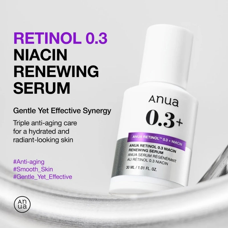 Anua  - Nano Retinol 0.3% + Niacin Renewing Serum 30ml