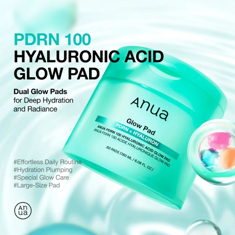 Anua  - PDRN 100 Hyaluronic Acid Glow Pad (60 Pads)