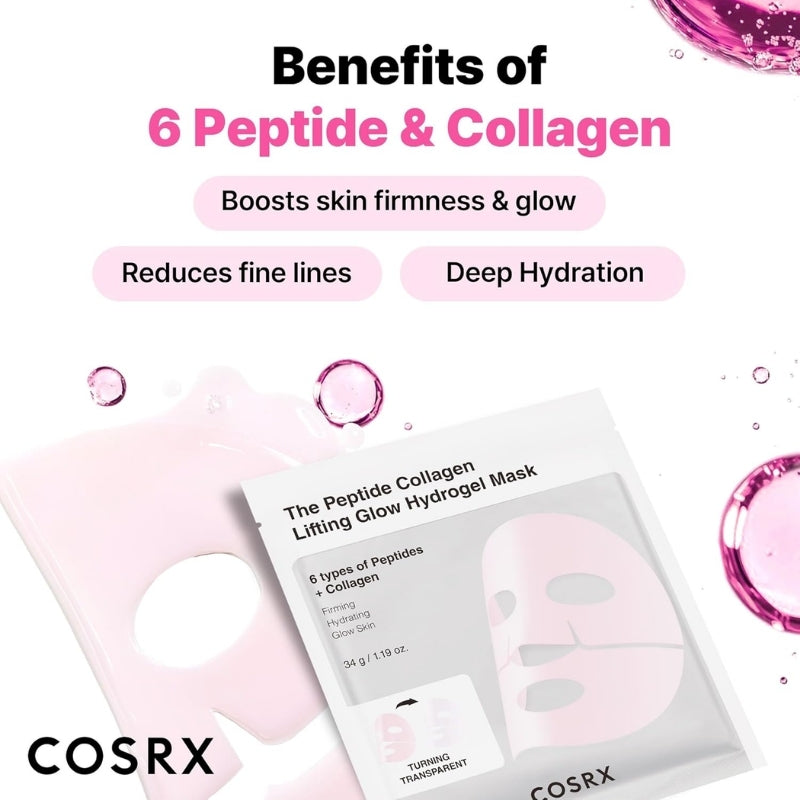 Cosrx  - The Peptide Collagen Lifting Glow Hydrogel Mask (3pcs)