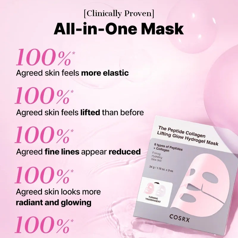 Cosrx  - The Peptide Collagen Lifting Glow Hydrogel Mask (3pcs)