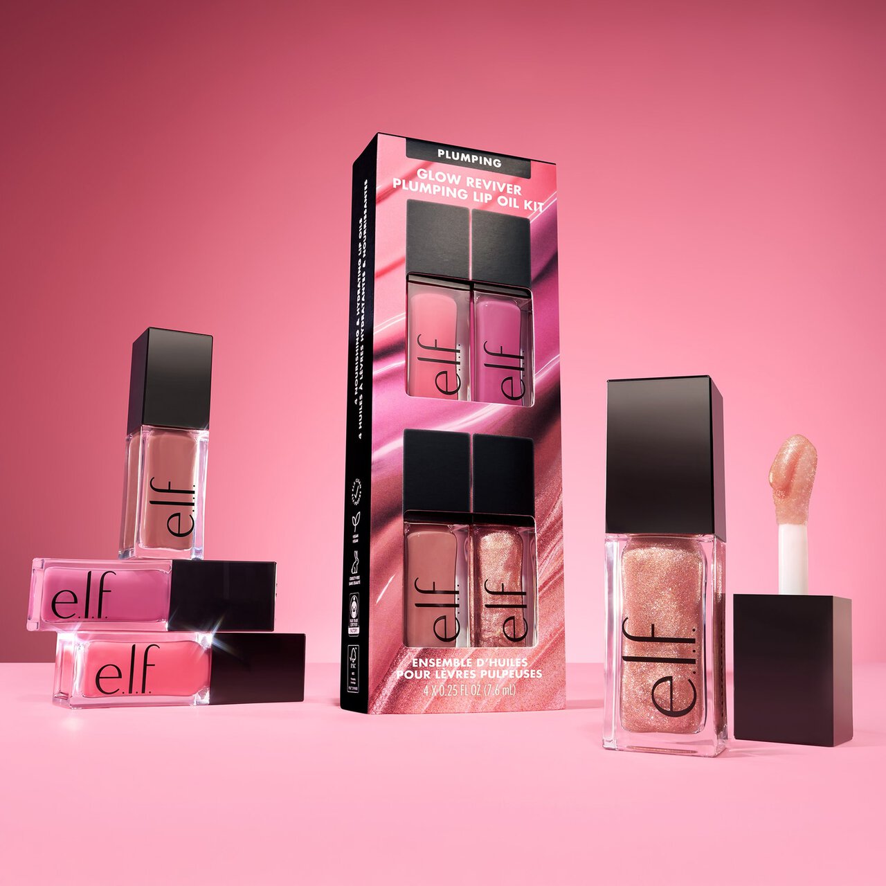 e.l.f. Glow Reviver Plumping Lip Oil Kit