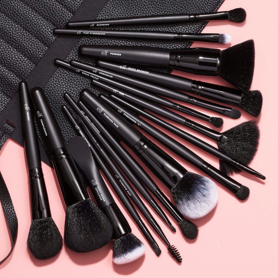 e.l.f. Ultimate Makeup Brush Set & Travel Roll