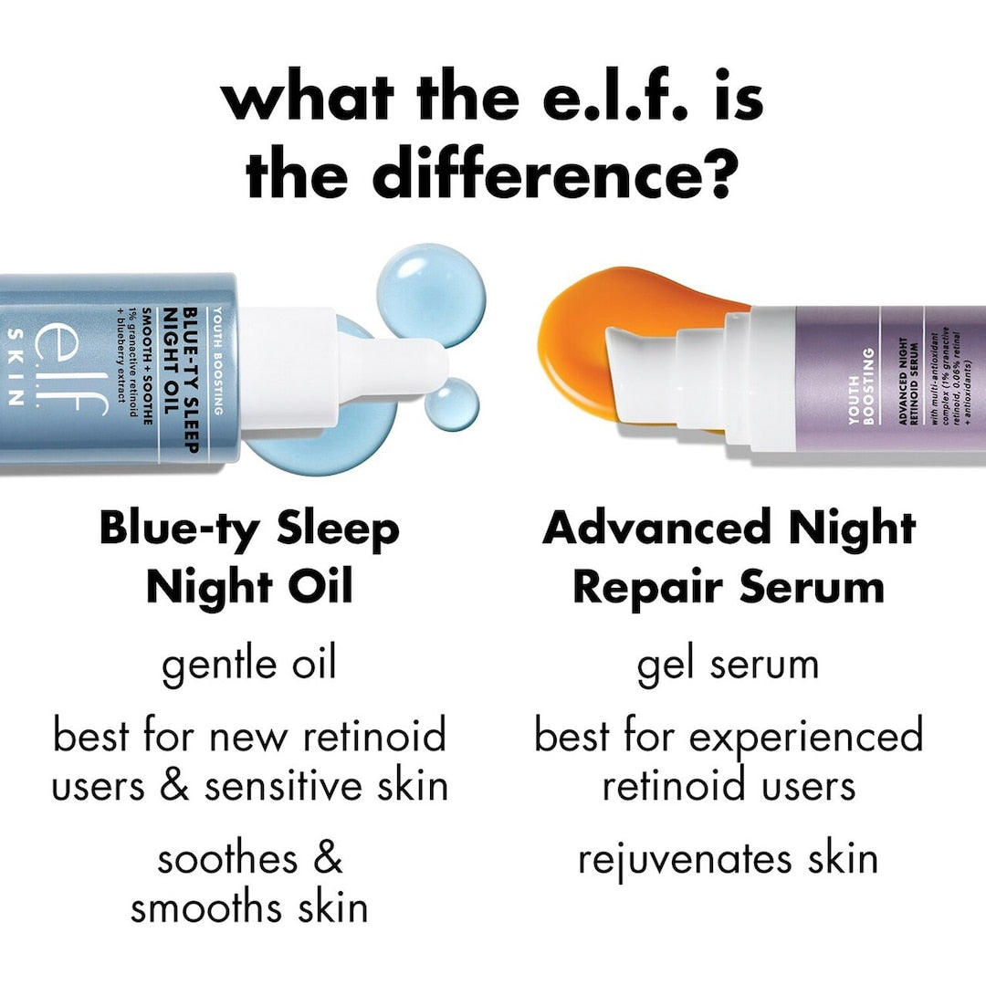 e.l.f. Youth Boosting Blue-Ty Sleep Night Oil 30ml