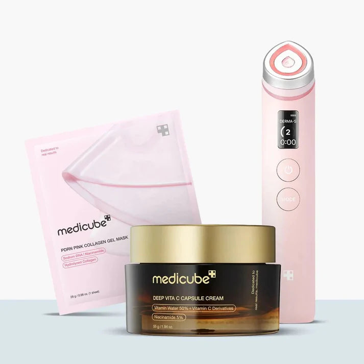 Medicube AGE-R Booster Pro Pink + Vita C Capsule Cream Set