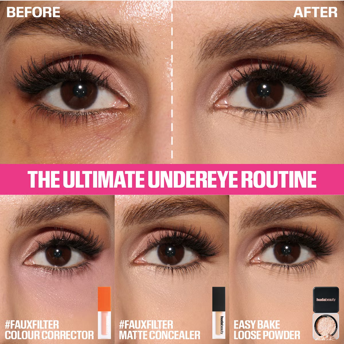 HUDA BEAUTY Faux Filter Concealer Mini – 1.7B Honey (2ml)