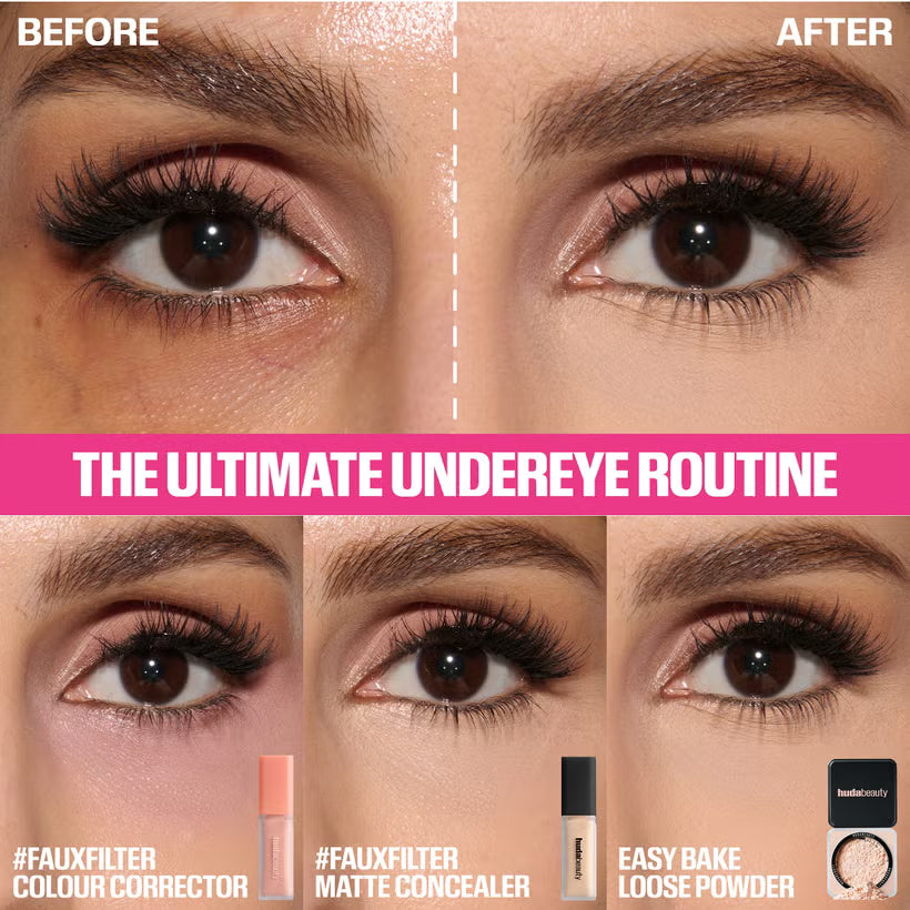 HUDA BEAUTY Easy Bake Loose Powder Duo – Cherry Peach