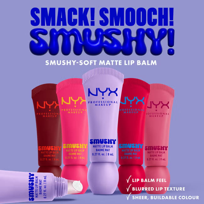 NYX Professional Makeup Smushy Matte Lip Balm – Sassy Stuff (8ml)