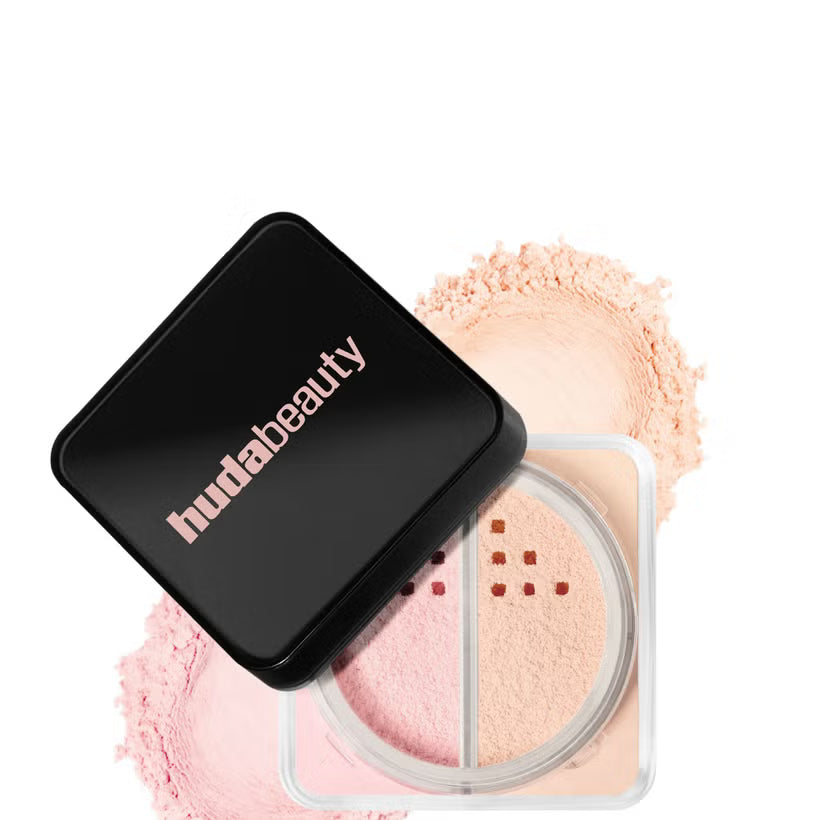 HUDA BEAUTY Easy Bake Loose Powder Duo – Cherry Peach