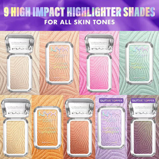 NYX Professional Makeup Buttermelt Highlighter 5g (Various Shades)