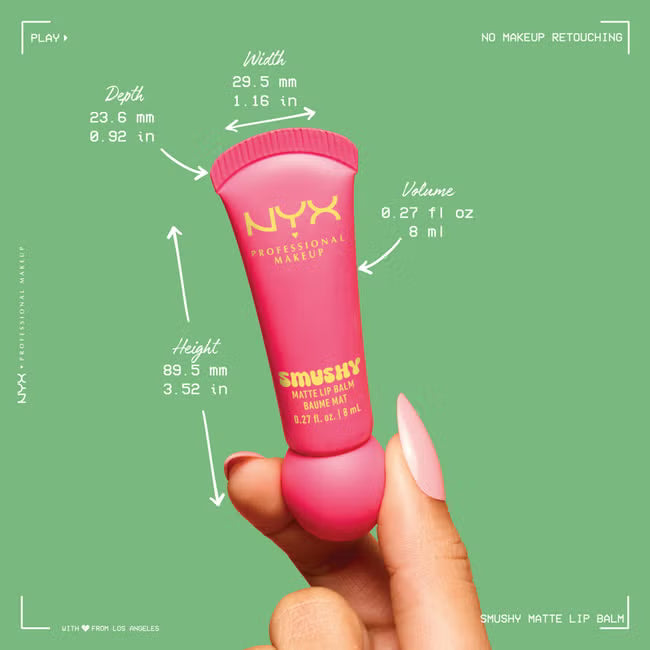 NYX Professional Makeup Smushy Matte Lip Balm – Sassy Stuff (8ml)